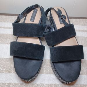 Black Suede Women's Sandals